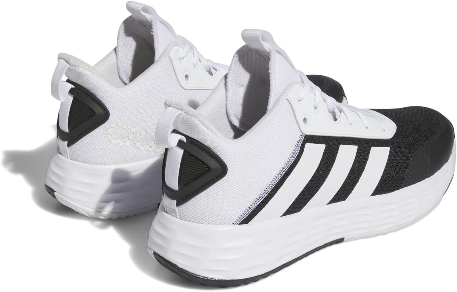 imageadidas Mens Ownthegame Basketball ShoeWhiteWhiteCore Black