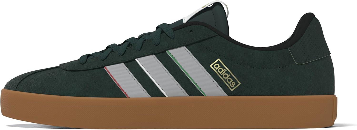 imageadidas Mens Vl Court 30 SneakerTeam Dark GreenGreyWhite