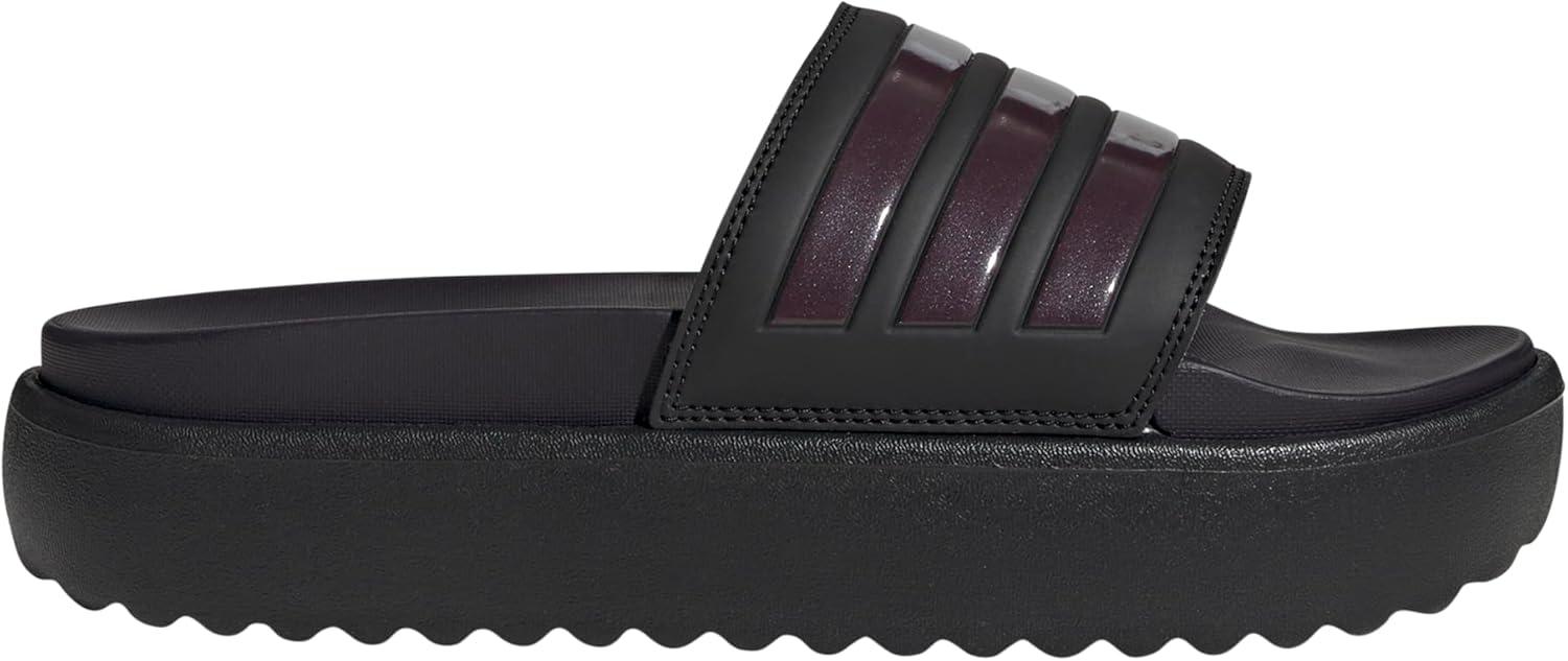 imageadidas Womens Adilette Platform SandalBlackAurora MetAurora Black