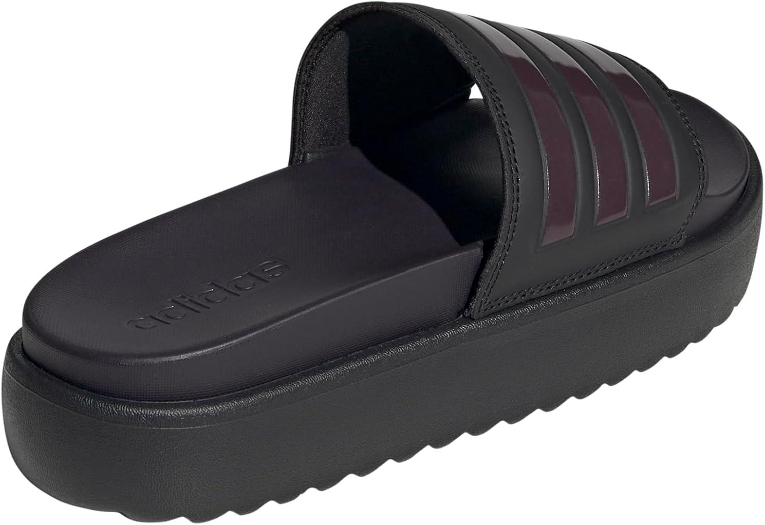imageadidas Womens Adilette Platform SandalBlackAurora MetAurora Black