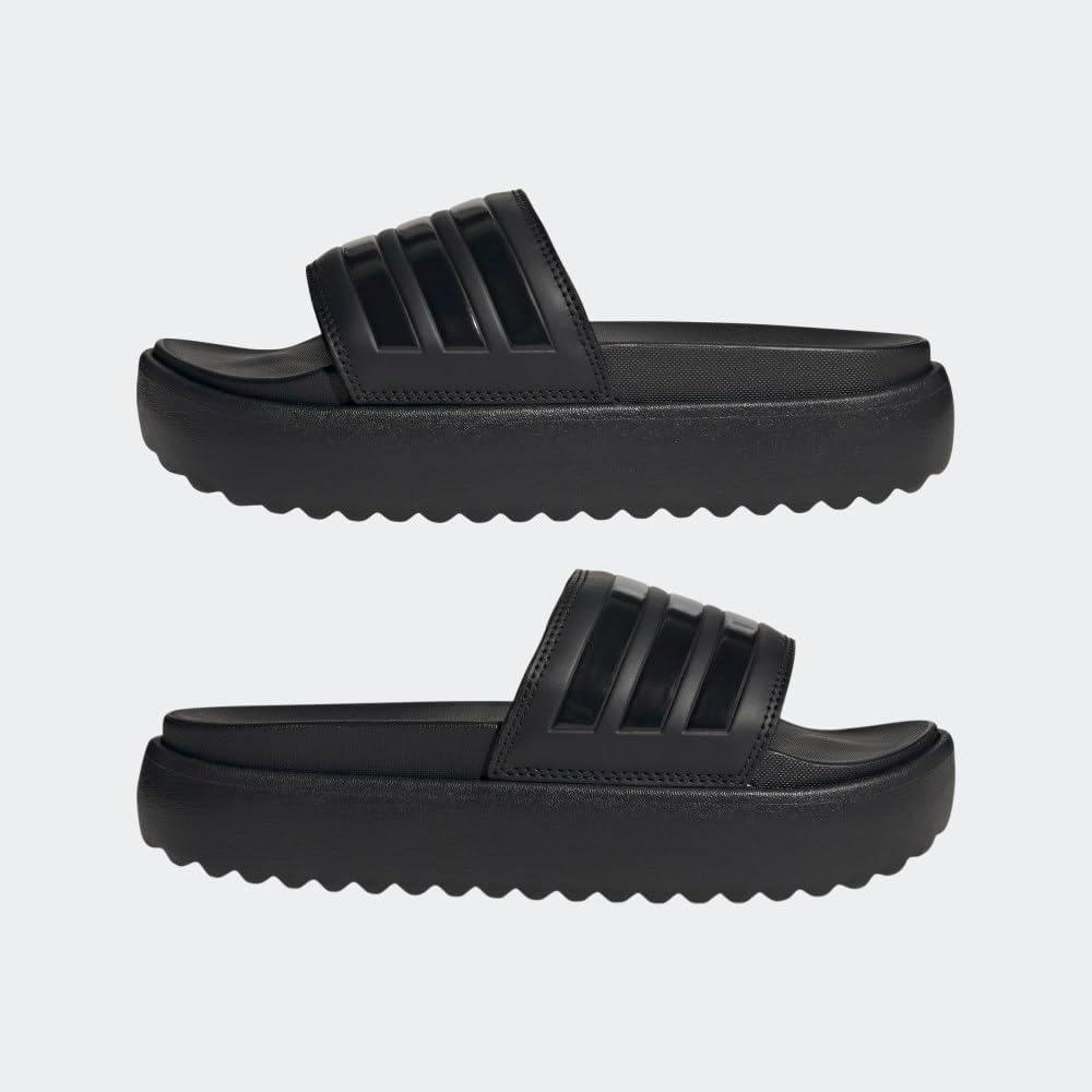 imageadidas Womens Adilette Platform SandalBlackBlackBlack