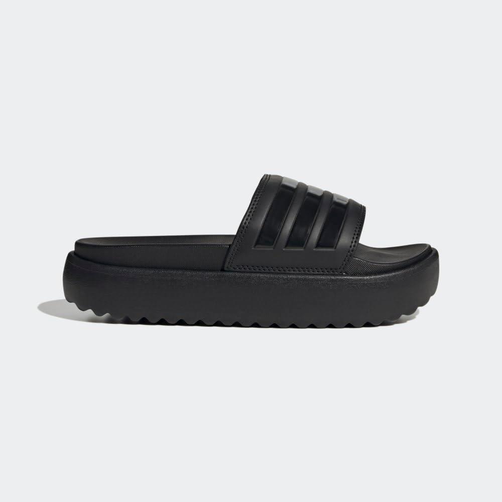imageadidas Womens Adilette Platform SandalBlackBlackBlack