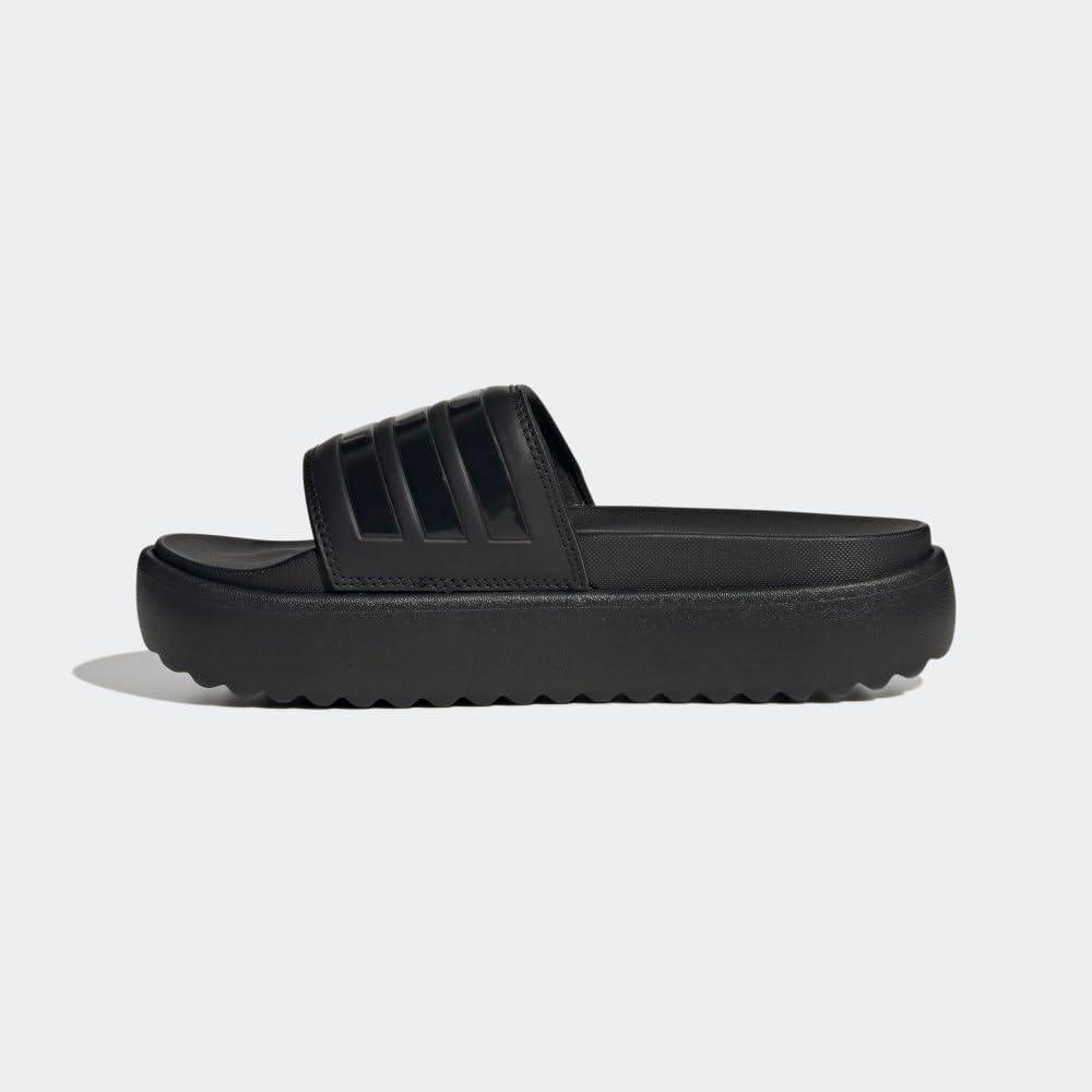 imageadidas Womens Adilette Platform SandalBlackBlackBlack