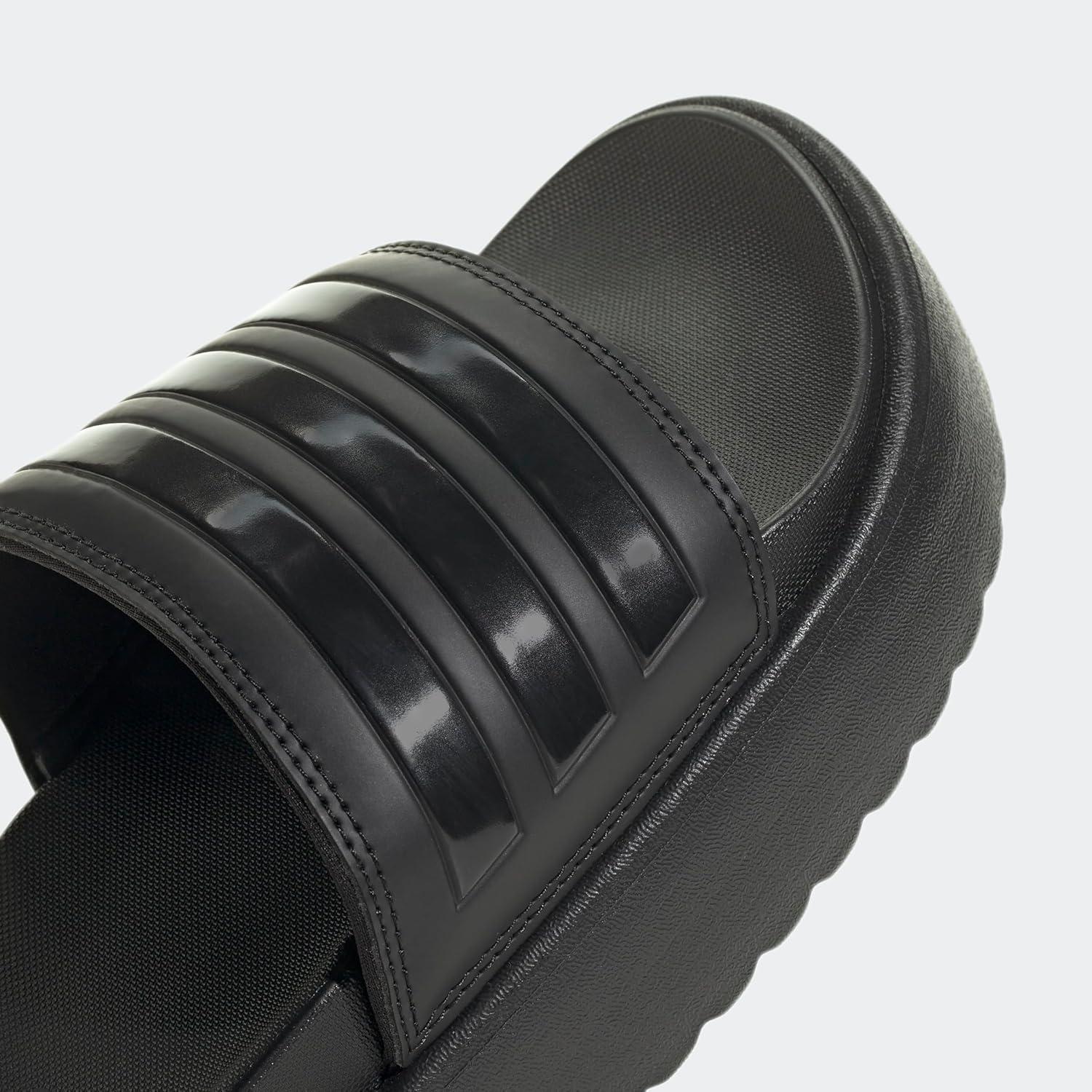 imageadidas Womens Adilette Platform SandalBlackBlackBlack