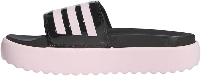 imageadidas Womens Adilette Platform SandalBlackClear PinkClear Pink