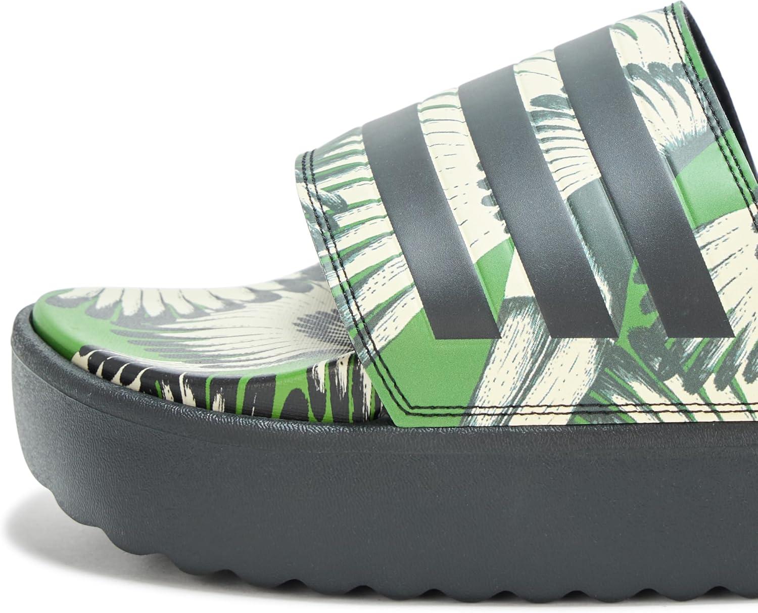 imageadidas Womens Adilette Platform SandalCrew GreenBlackBlack