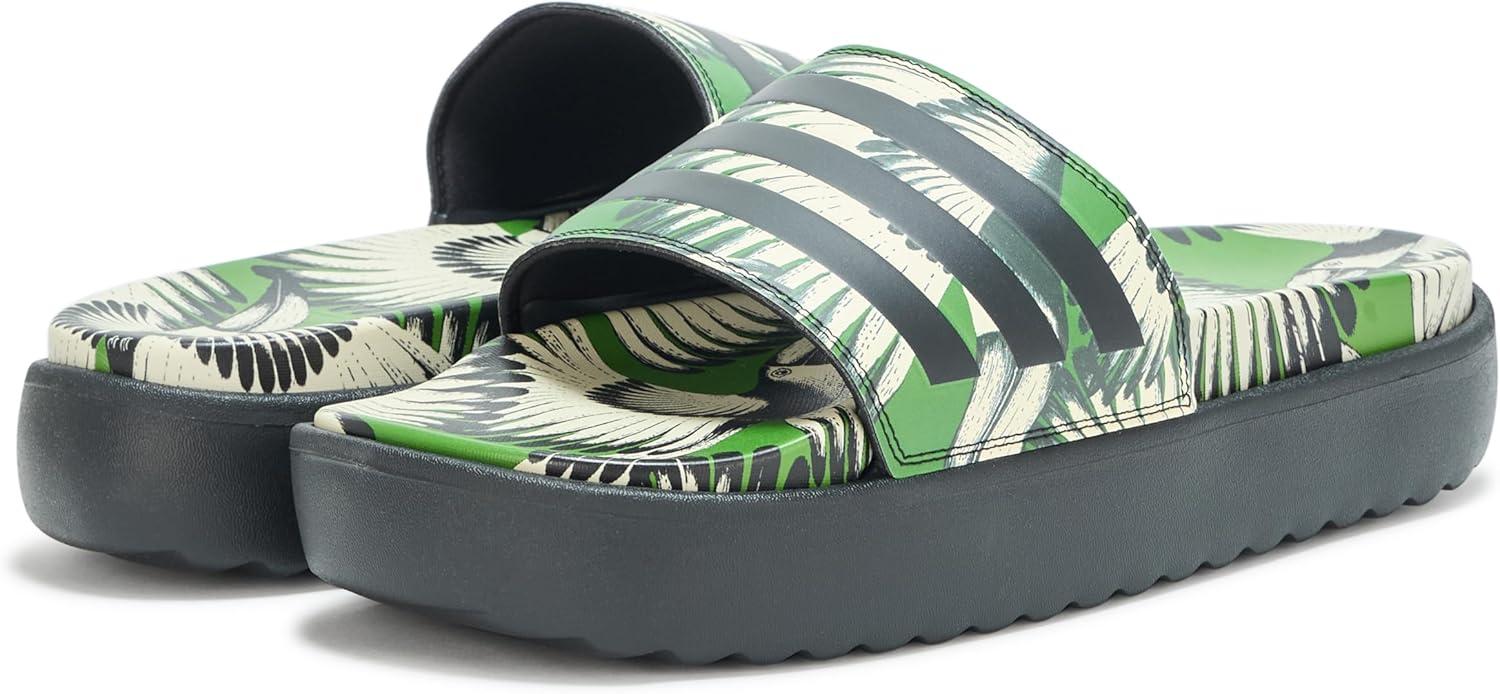 imageadidas Womens Adilette Platform SandalCrew GreenBlackBlack