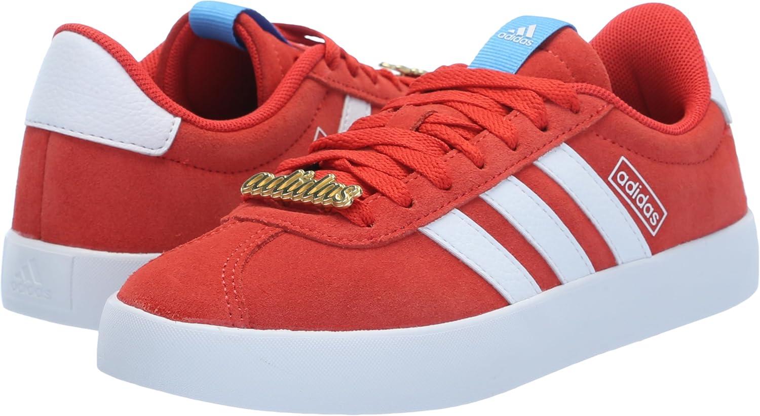 imageadidas Womens VL Court 30 SneakerBright RedWhiteBlue Burst