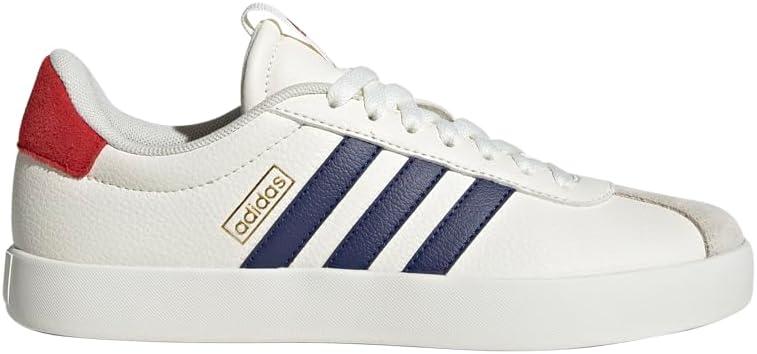 imageadidas Womens VL Court 30 SneakerOff WhiteDark BlueBetter Scarlet
