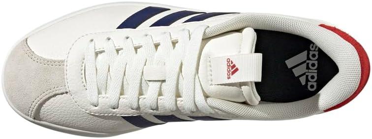 imageadidas Womens VL Court 30 SneakerOff WhiteDark BlueBetter Scarlet