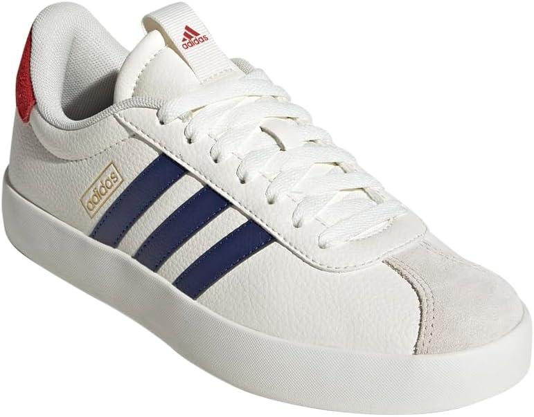 imageadidas Womens VL Court 30 SneakerOff WhiteDark BlueBetter Scarlet