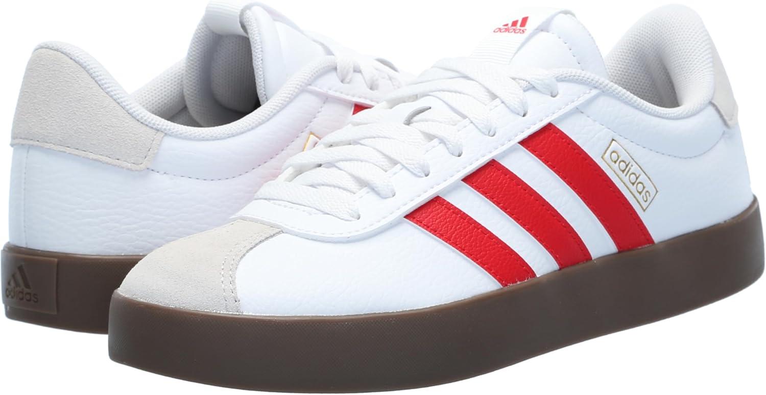 imageadidas Womens VL Court 30 SneakerWhiteBetter ScarletGum Multi