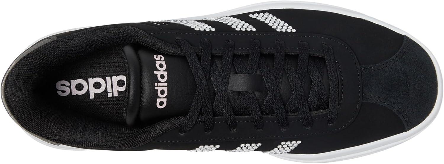 imageadidas Womens Vl Court Bold SneakerBlackWhiteClear Pink