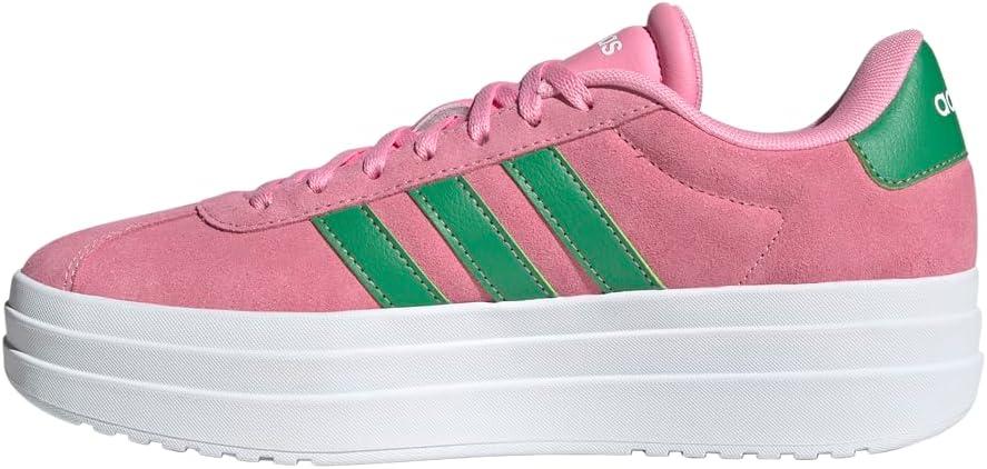 imageadidas Womens Vl Court Bold SneakerBliss PinkGreenWhite