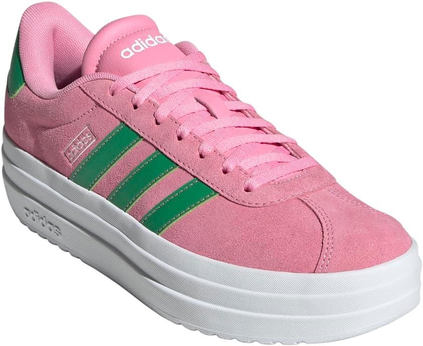 imageadidas Womens Vl Court Bold SneakerBliss PinkGreenWhite