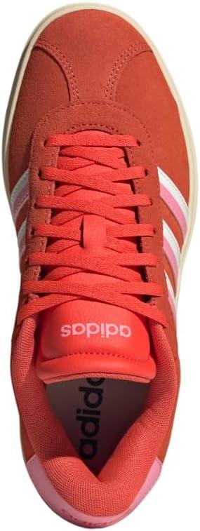 imageadidas Womens Vl Court Bold SneakerBright RedBliss PinkCloud White