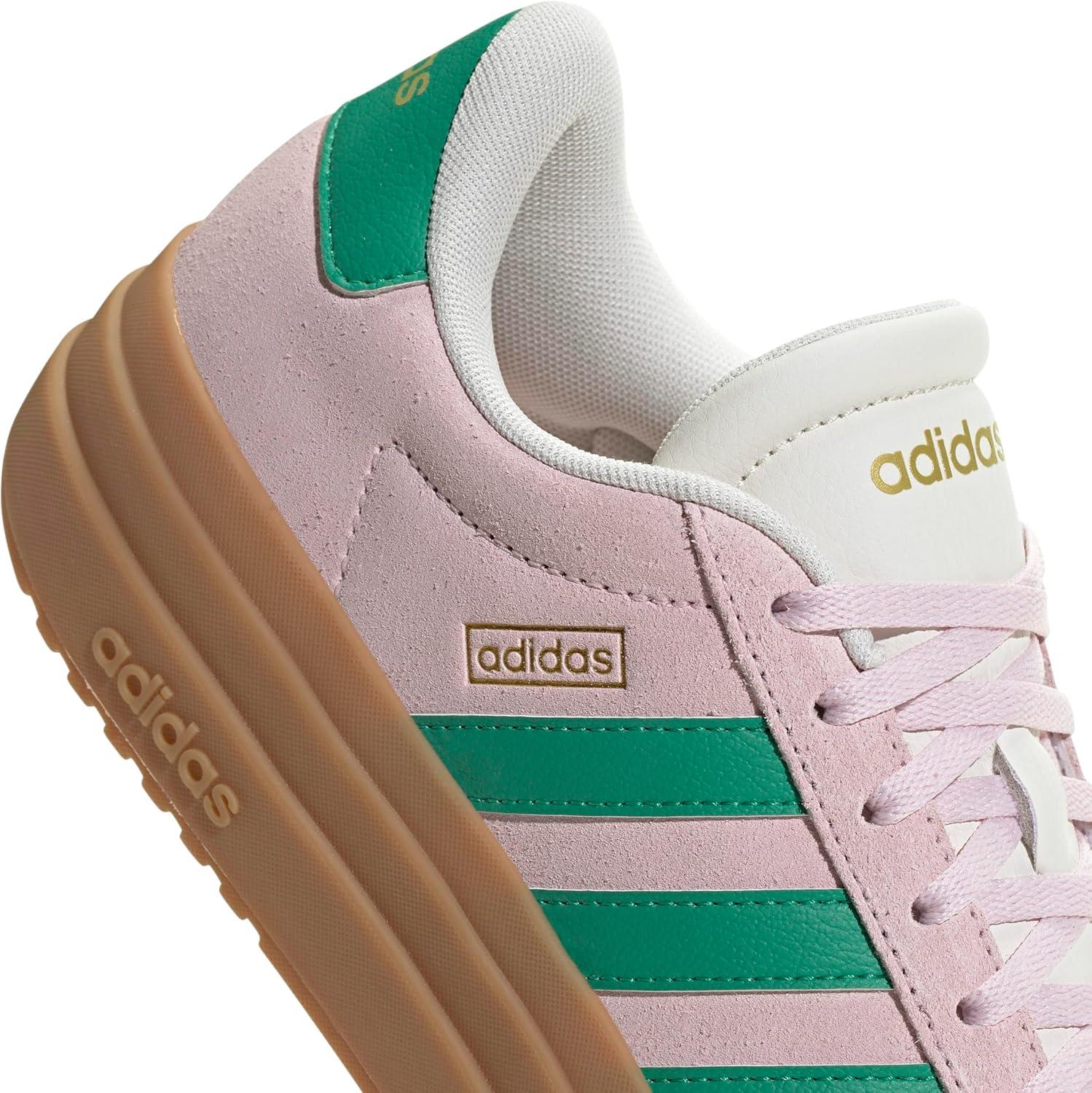 imageadidas Womens Vl Court Bold SneakerClear PinkCourt GreenChalk White