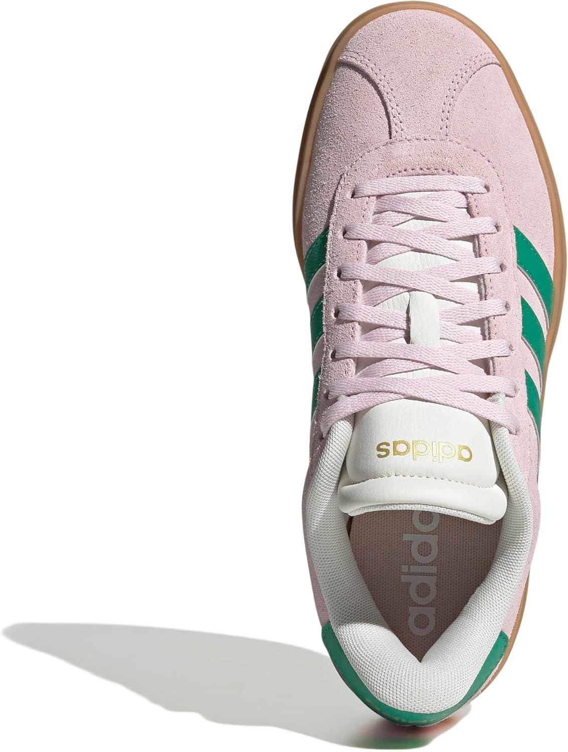imageadidas Womens Vl Court Bold SneakerClear PinkCourt GreenChalk White