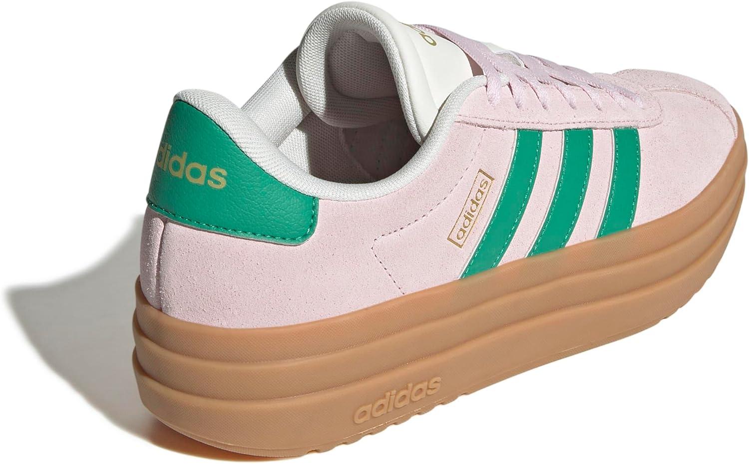 imageadidas Womens Vl Court Bold SneakerClear PinkCourt GreenChalk White