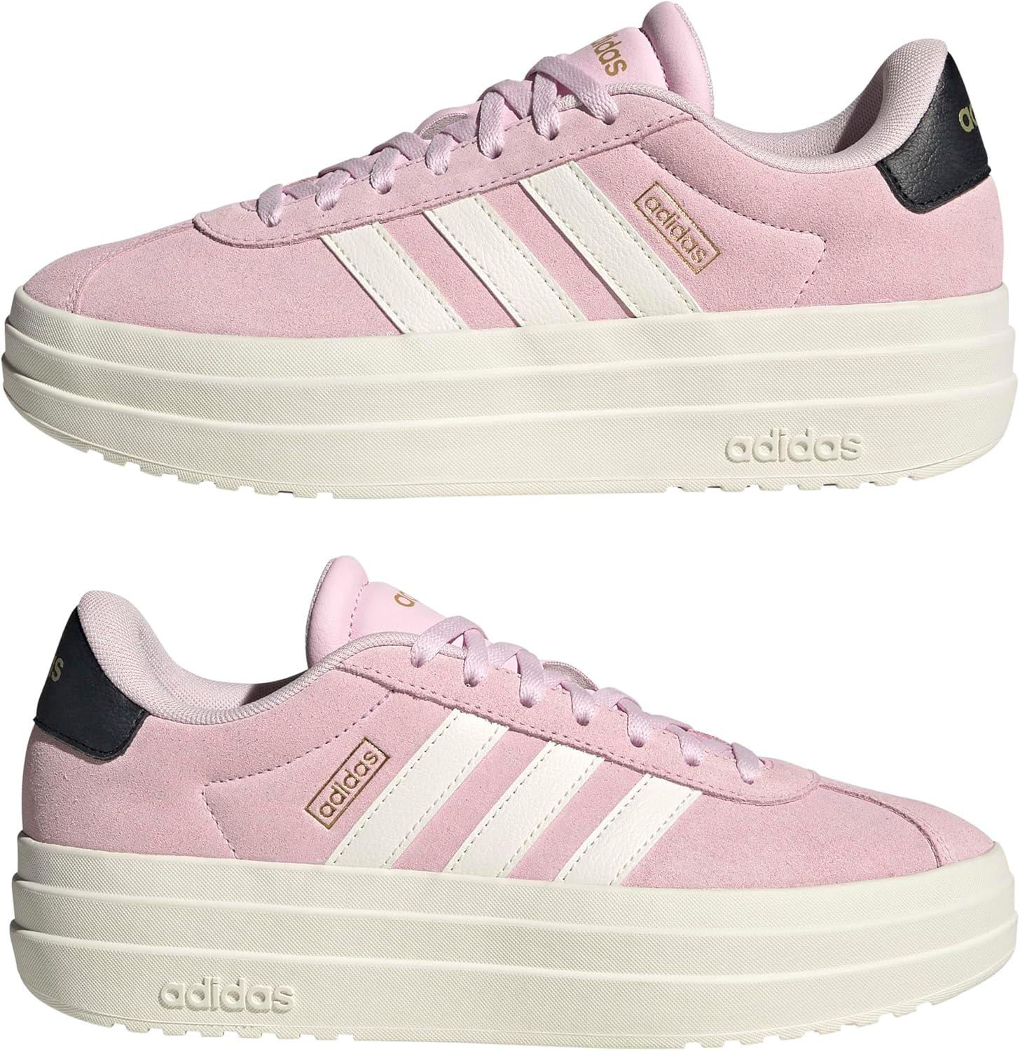 imageadidas Womens Vl Court Bold SneakerClear PinkWhiteBlack