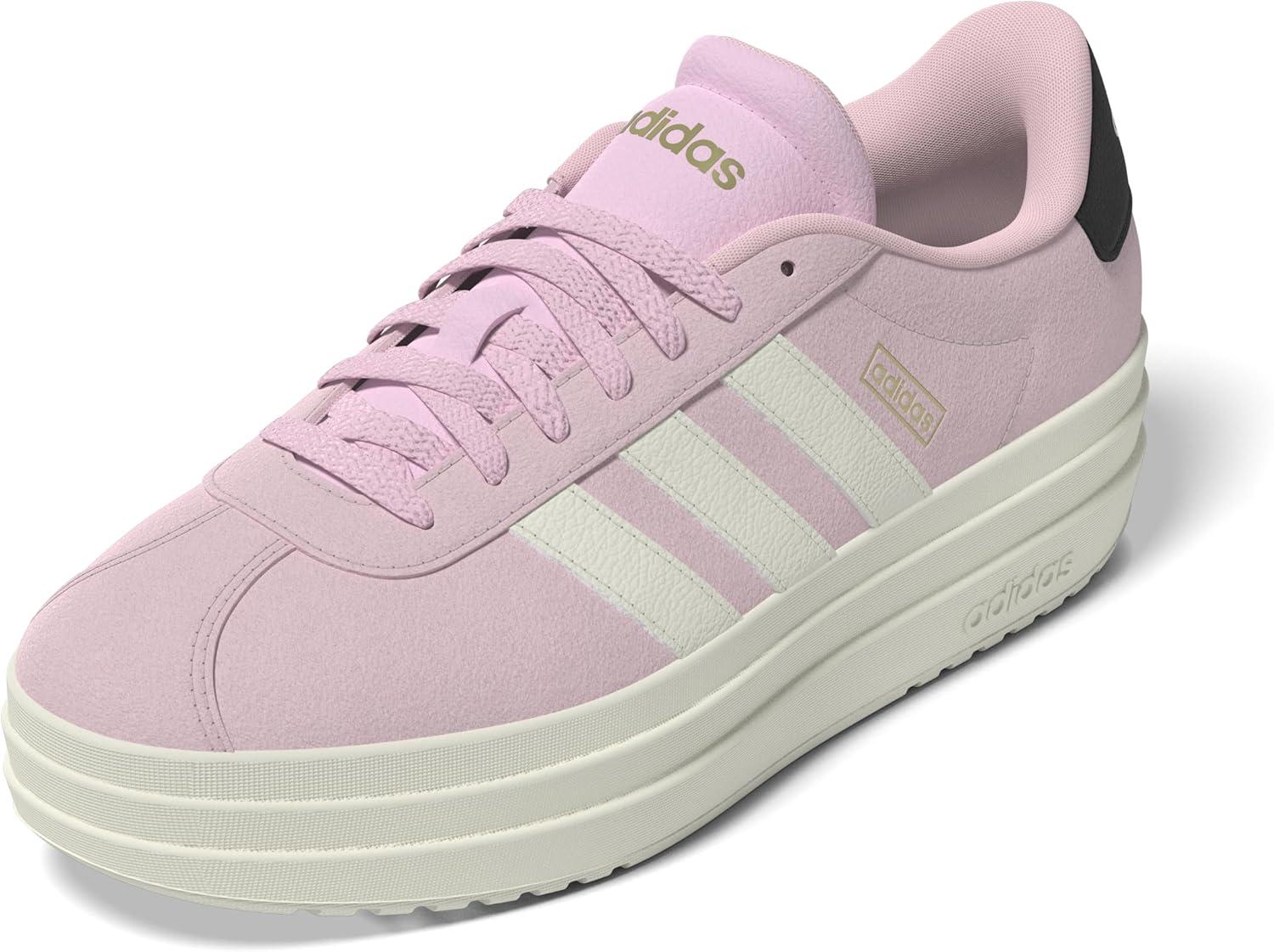 imageadidas Womens Vl Court Bold SneakerClear PinkWhiteBlack