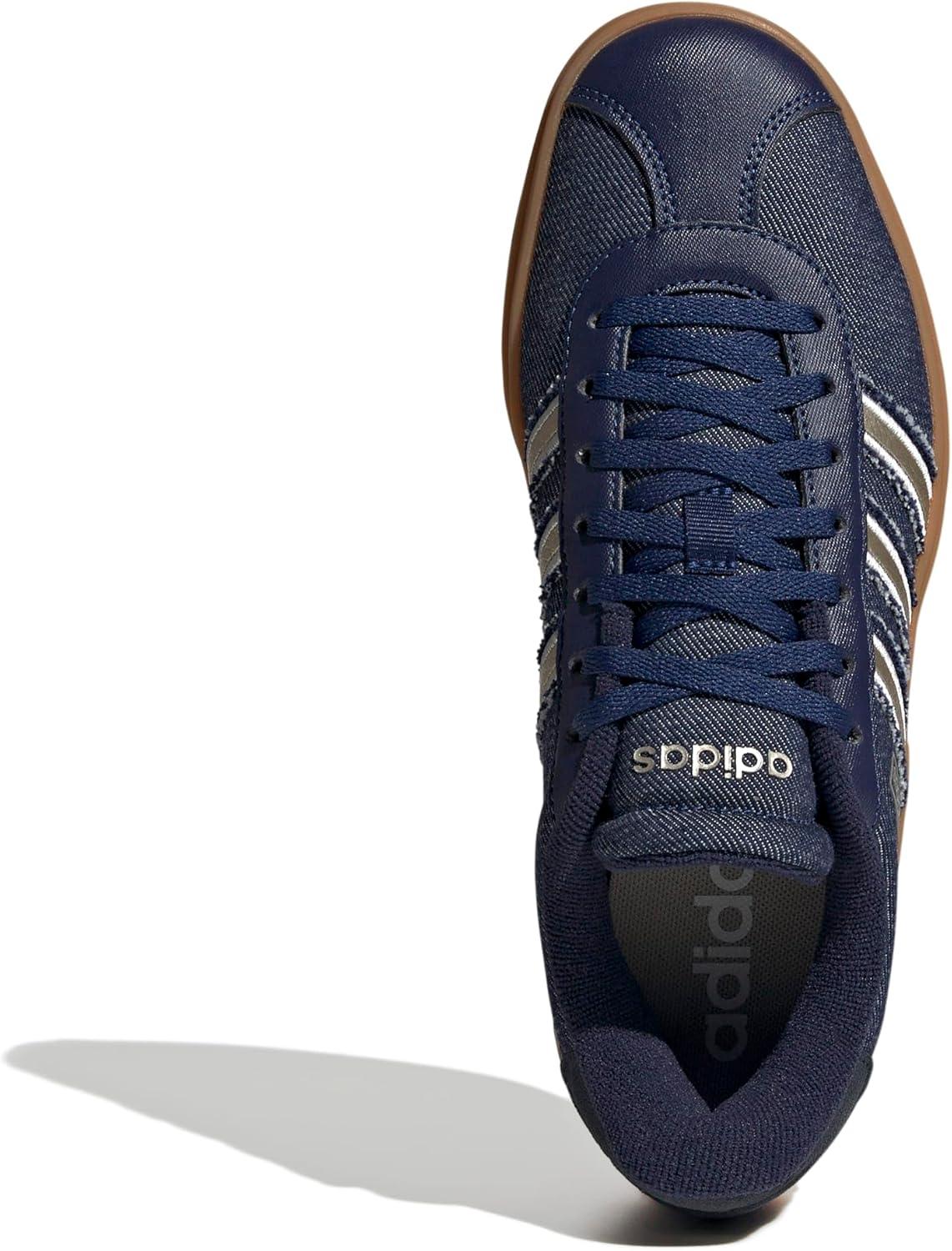 imageadidas Womens Vl Court Bold SneakerDark BlueCyber MetallicAurora Ink