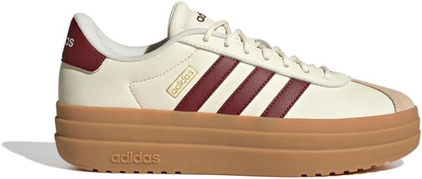 imageadidas Womens Vl Court Bold SneakerOff WhiteShadow RedCrystal Sand