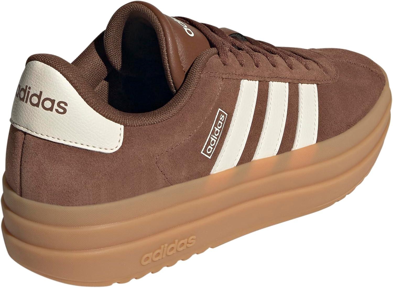 imageadidas Womens Vl Court Bold SneakerPreloved BrownChalk WhiteWonder Beige