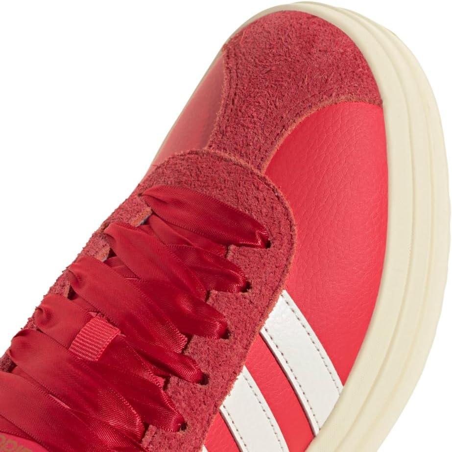 imageadidas Womens Vl Court Bold SneakerPure RubyOff WhiteBetter Scarlet