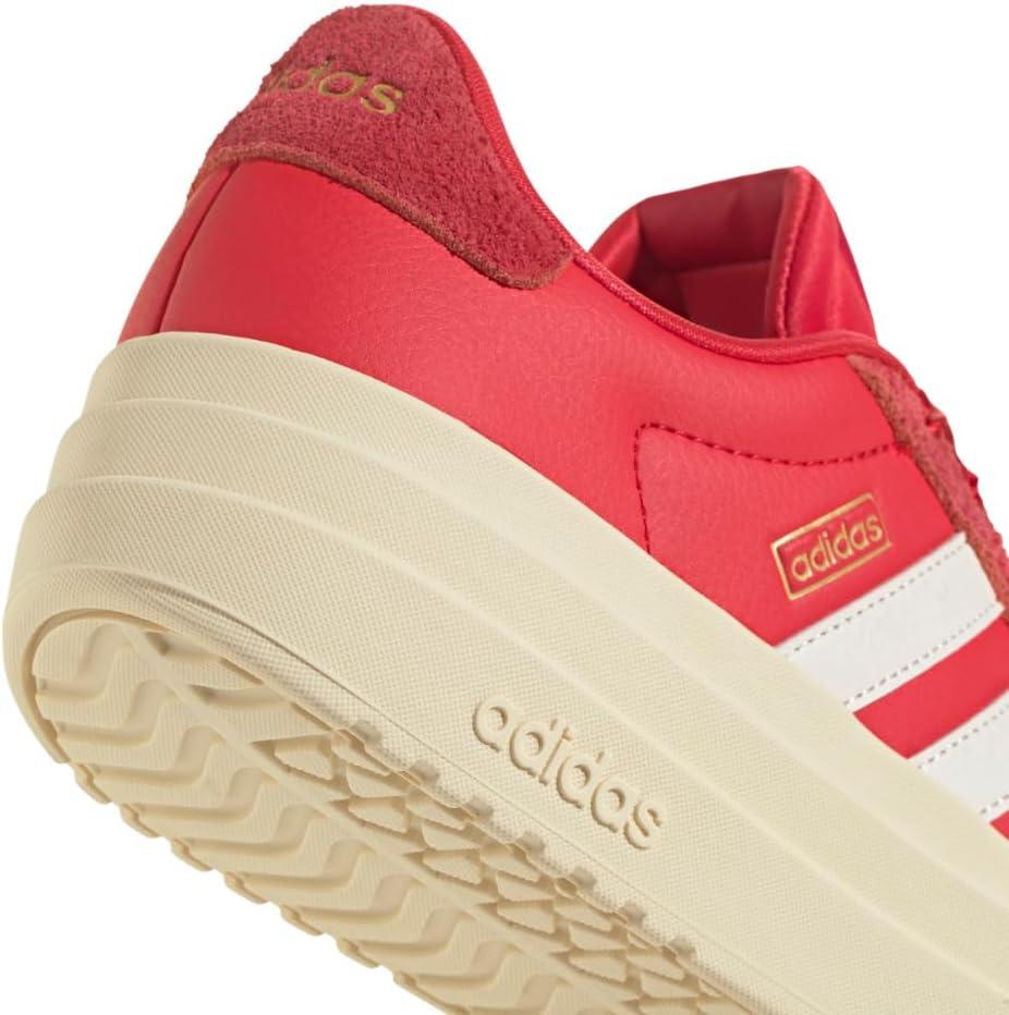 imageadidas Womens Vl Court Bold SneakerPure RubyOff WhiteBetter Scarlet