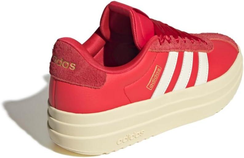imageadidas Womens Vl Court Bold SneakerPure RubyOff WhiteBetter Scarlet