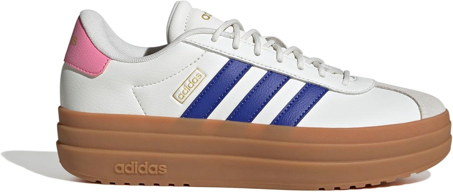 imageadidas Womens Vl Court Bold SneakerWhiteSemi Lucid BlueBliss Pink
