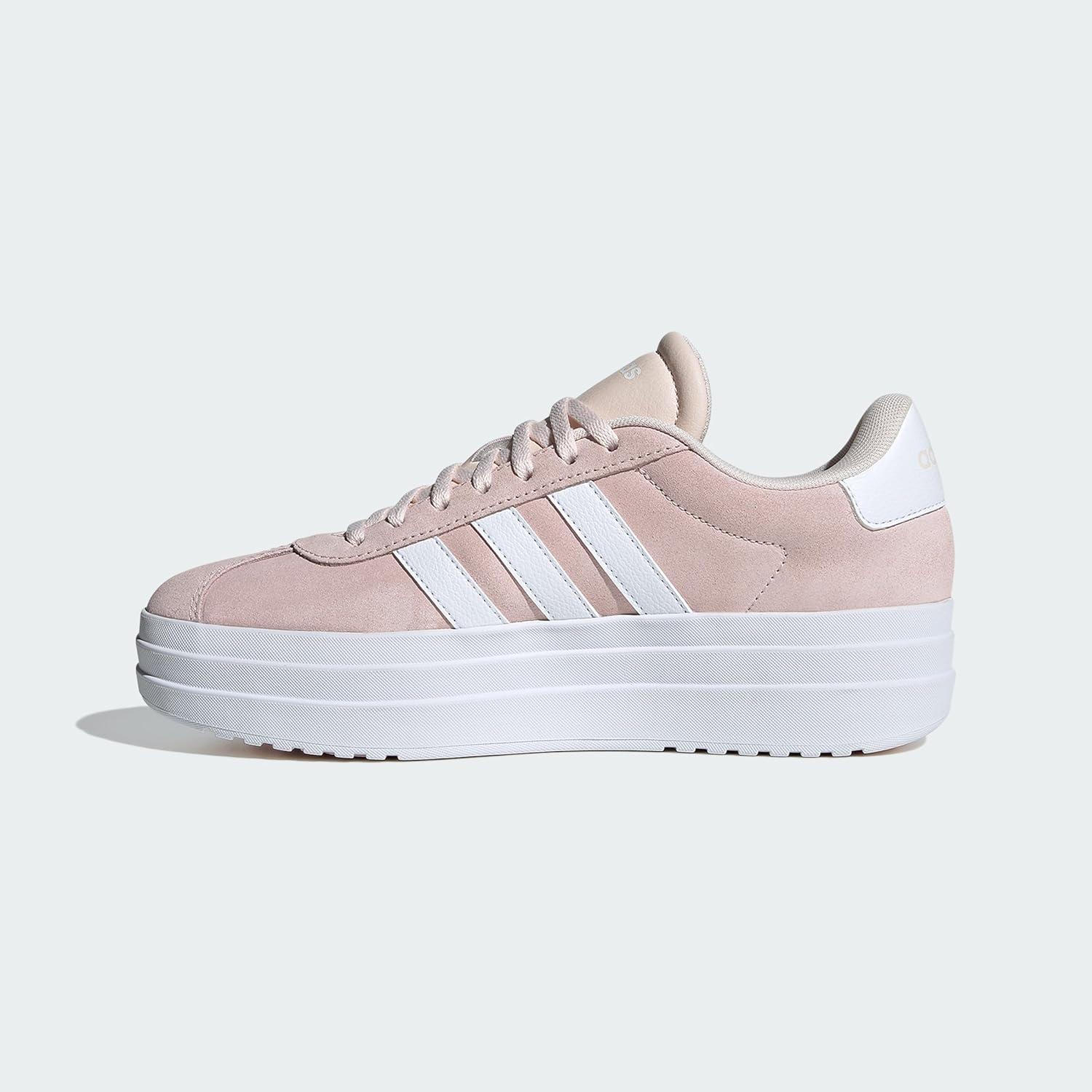 imageadidas Womens Vl Court Bold SneakerWonder QuartzWhiteWhite