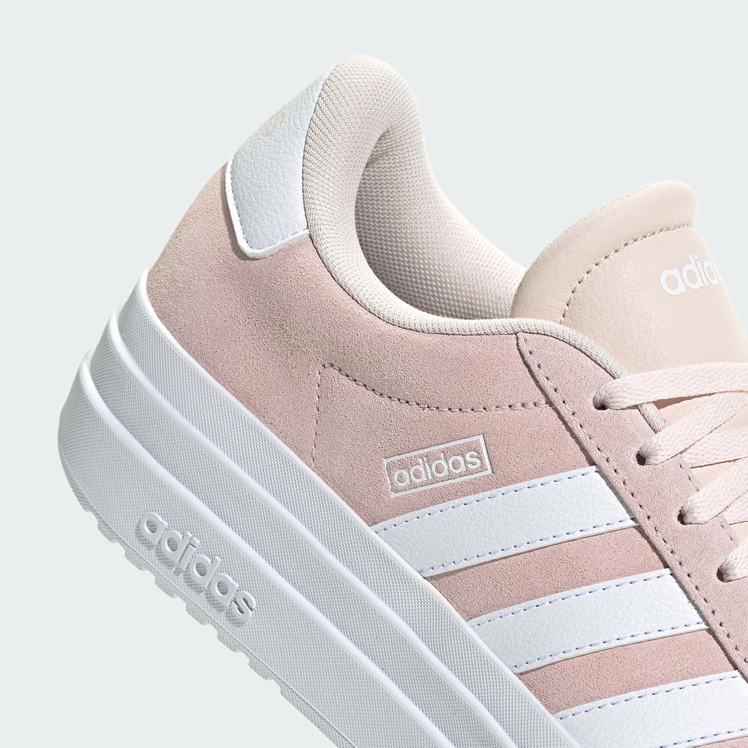 imageadidas Womens Vl Court Bold SneakerWonder QuartzWhiteWhite