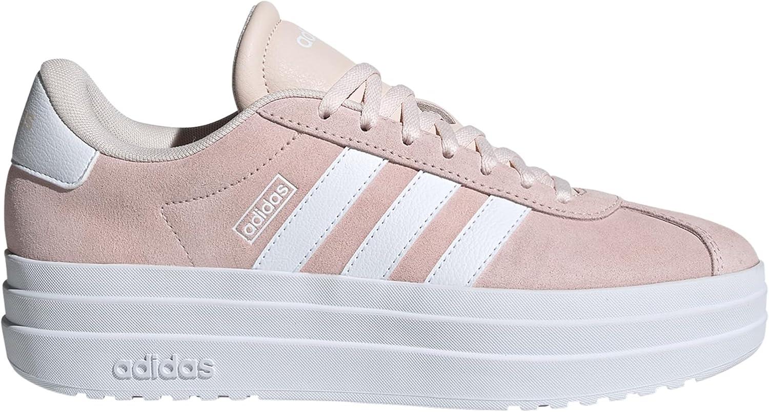 imageadidas Womens Vl Court Bold SneakerWonder QuartzWhiteWhite
