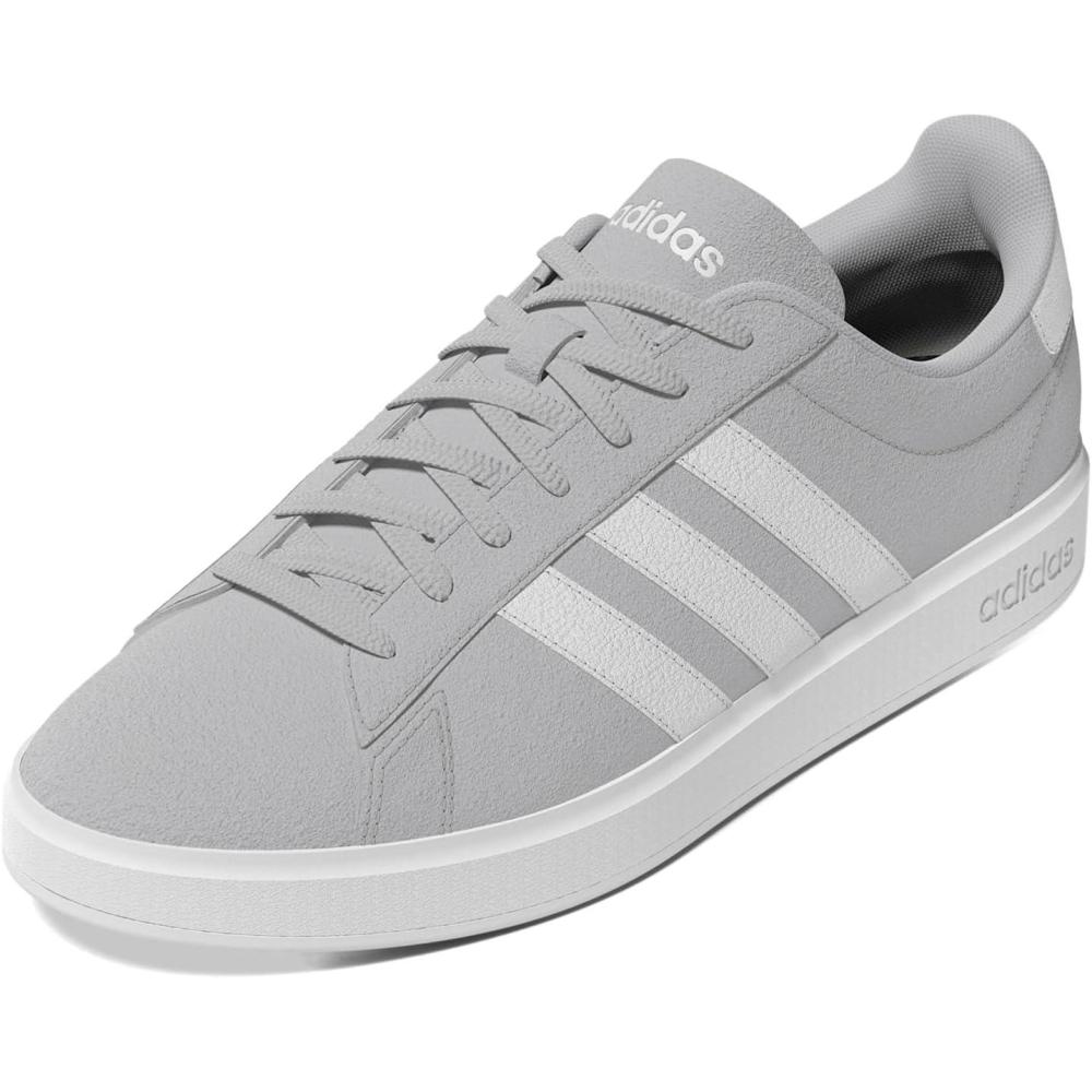 imageadidas Mens Grand Court 20 Tennis ShoeGreyWhiteGrey