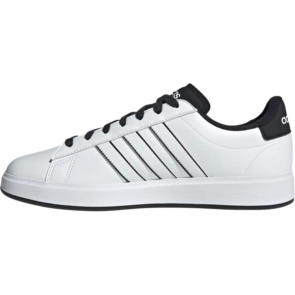 imageadidas Mens Grand Court 20 Tennis ShoeWhiteWhiteBlack