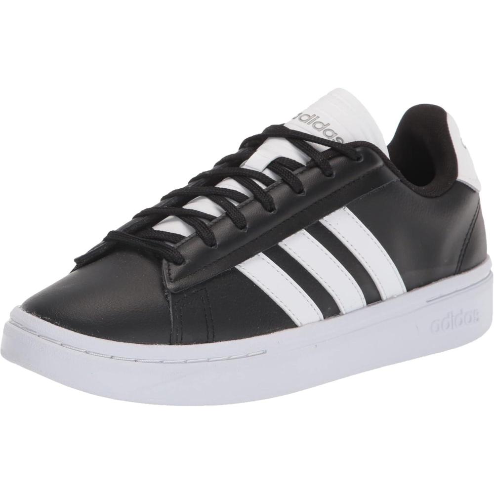 imageadidas Mens Grand Court Alpha ShoesCore BlackWhiteIron Metallic