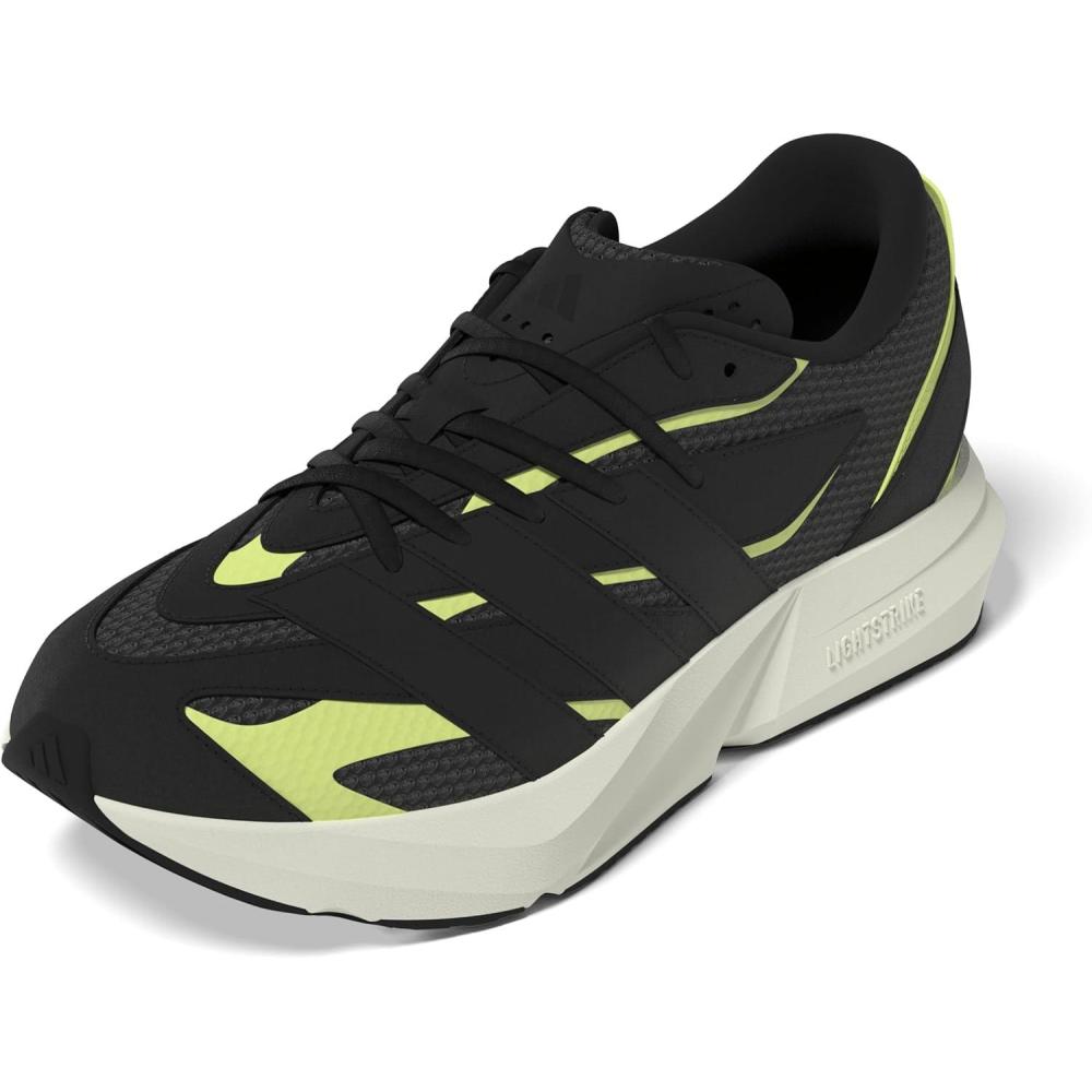 imageadidas Mens Lightblaze SneakerBlackBlackYellow