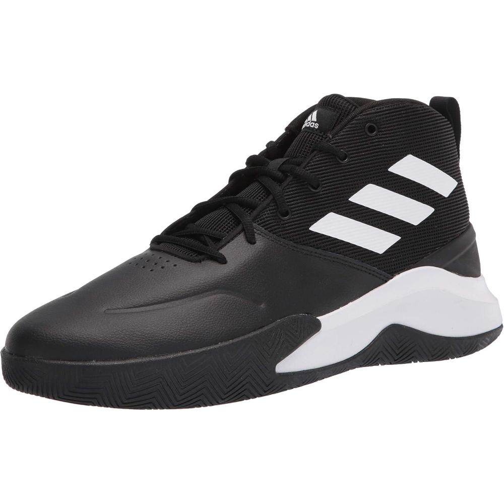 imageadidas Mens Ownthegame Basketball ShoeBlackWhiteBlack
