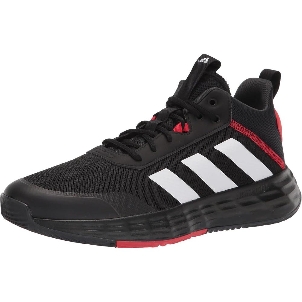 imageadidas Mens Ownthegame Basketball ShoeBlackWhiteCarbon