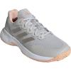 imageadidas Womens Gamecourt 2 WSneakerGreyCyber MetallicPowder Coral
