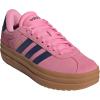 imageadidas Womens Vl Court Bold SneakerBliss Pink Dark Blue Gold Metallic