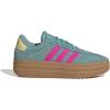 imageadidas Womens Vl Court Bold SneakerPowder TealShock PinkPowder Yellow