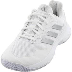 imageadidas Womens Gamecourt 2 WSneakerWhiteSilver MetallicWhite