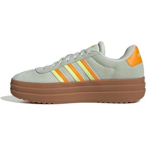 imageadidas Womens Vl Court Bold SneakerLinen GreenCrew OrangeYellow
