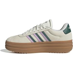 imageadidas Womens Vl Court Bold SneakerOff WhiteCollegiate GreenBliss Lilac