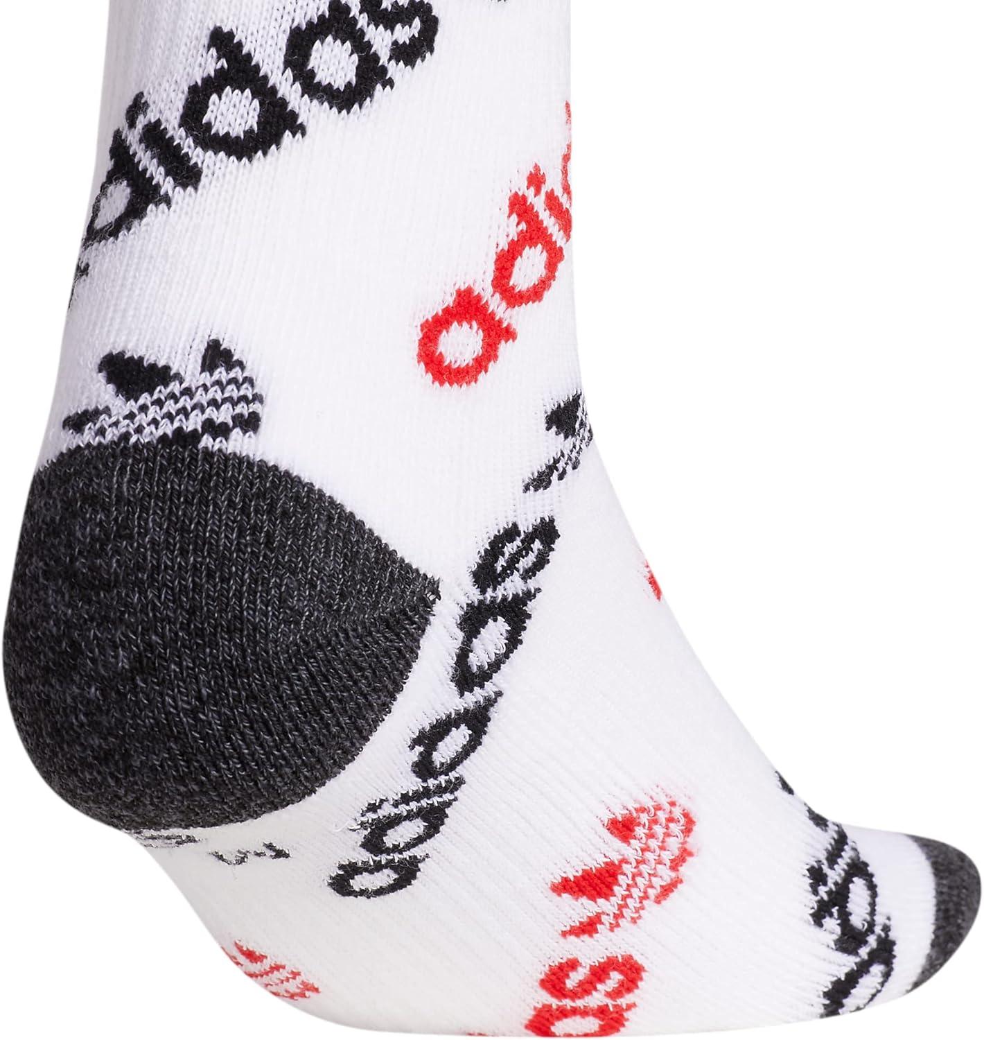 imageadidas Athletic Cushioned Crew Socks 6 pairs kids DISCONTINUEDBlackWhiteScarlet Red