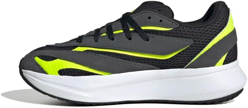 imageadidas Boys Lightblaze Lace Up SneakersBlackIron MetallicLucid Lemon