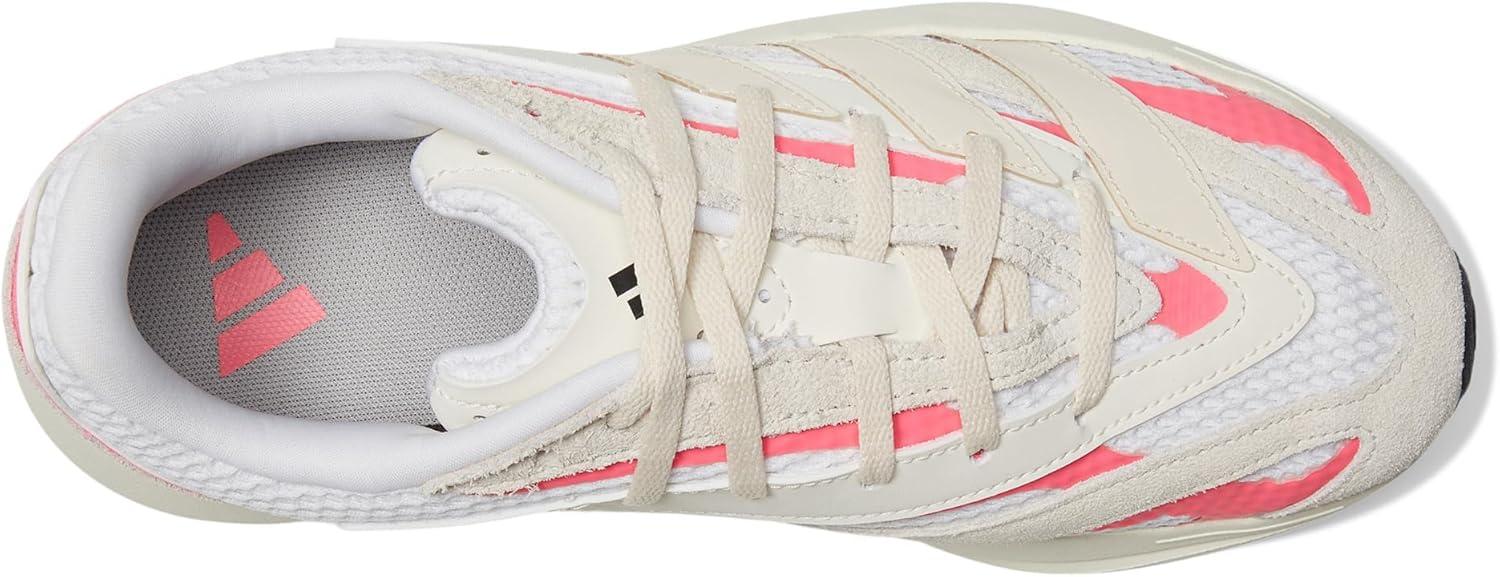 imageadidas Boys Lightblaze Lace Up SneakersOff WhiteWonder WhiteLucid Pink